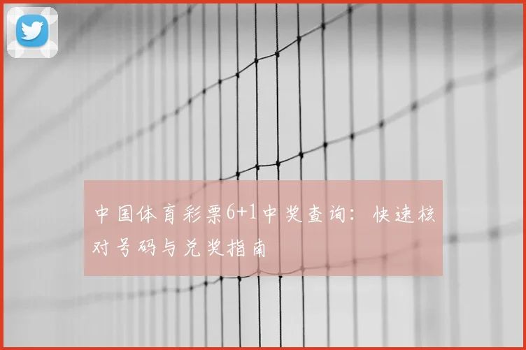 中国体育彩票6+1中奖查询：快速核对号码与兑奖指南